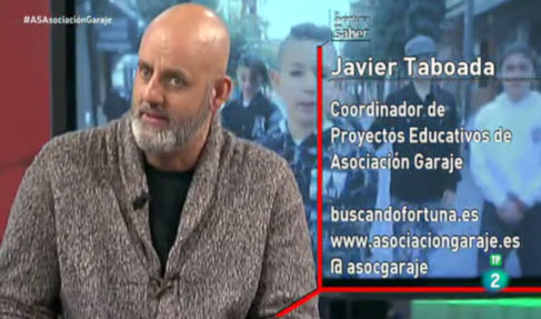 Javier Taboada durante la entrevista