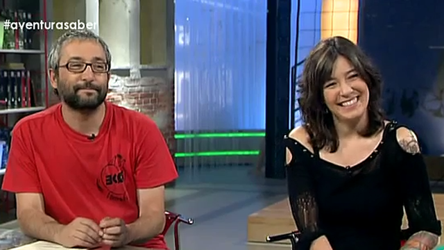 Débora Ávila y Javier Gómez en una entrevista
