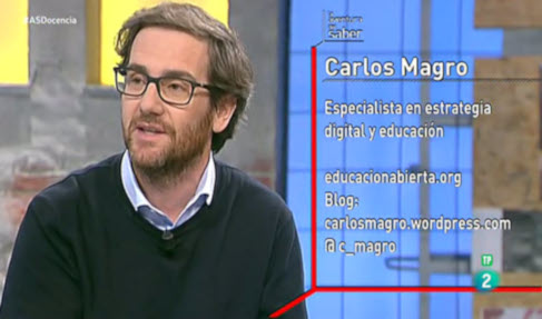Carlos Magro durante la entrevista