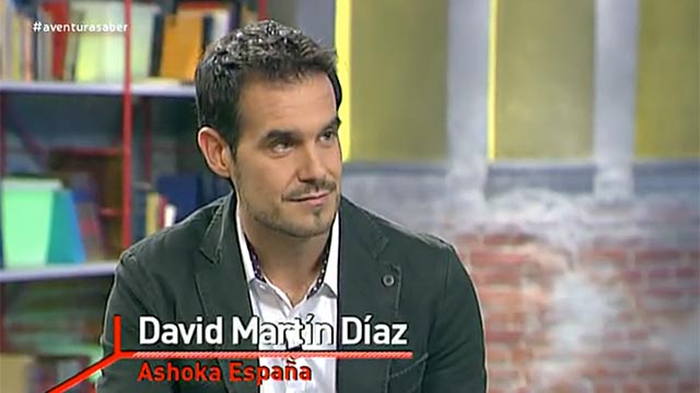 David Martín durante la entrevista