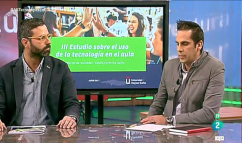 Javier González y Jesús Paz-albo durante la entrevista