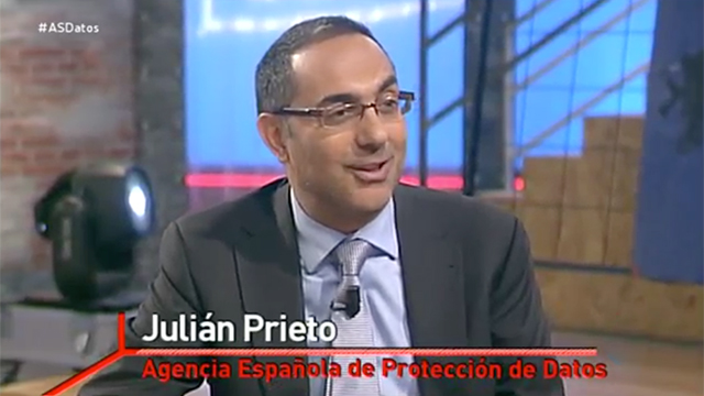 Julián Prieto durante la entrevista
