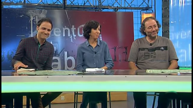 Enrique Villalobos, Susana Zaragozá y Esau Acosta durante la entrevista