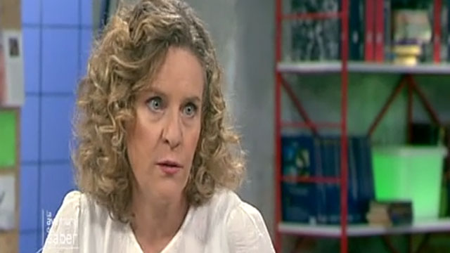 img-María Acaso durante una entrevista