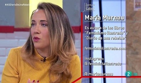 María Murnau durante la entrevista