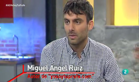 Miguel Ángel Ruiz durante la entrevista