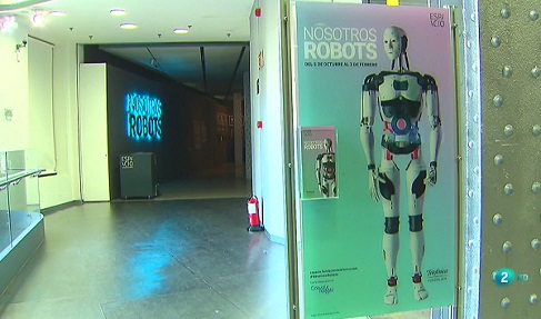 Entrada a la exposición de robots