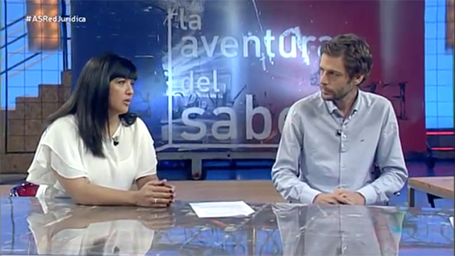 Juan Rubiño y Marta Herrero en una entrevista