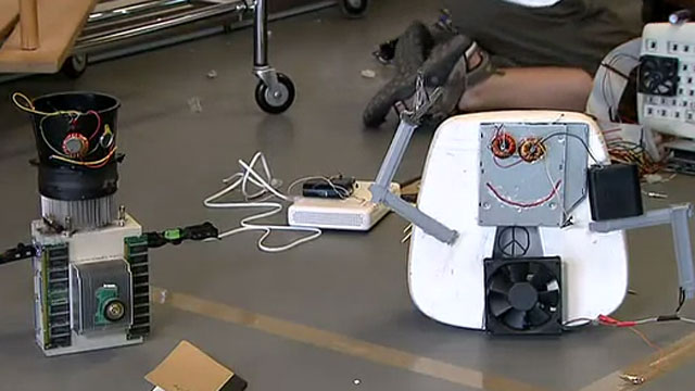 Dos robots reciclado