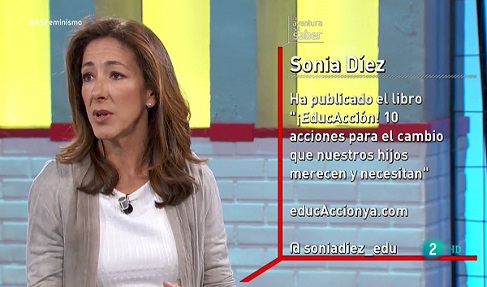 Sonia Díez durante la entrevista