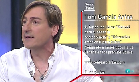 Toni García Arias durante la entrevista
