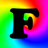 img-La letra F sobre un fondo colorido