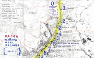 Plano de la Cañada Real Galiana