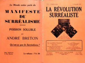Primer Manifiesto surrealista escrito por André Breton y publicado en 1924